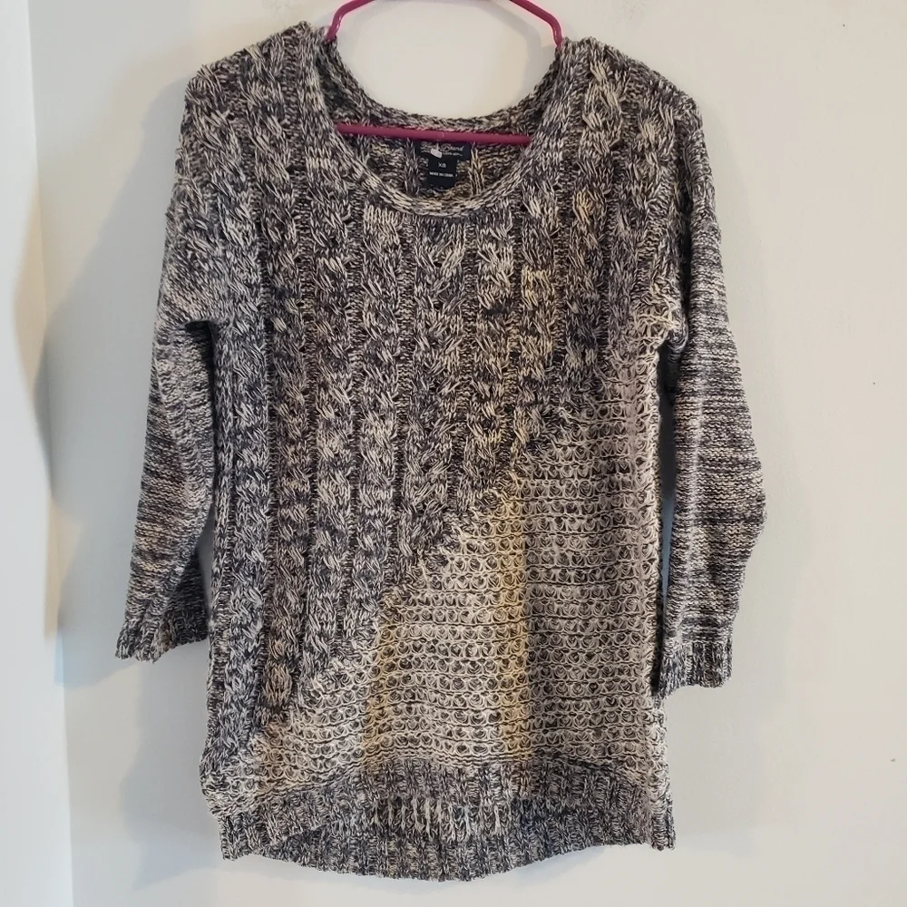 Lucky Brand Wool Cable Knit Sweater Size XS